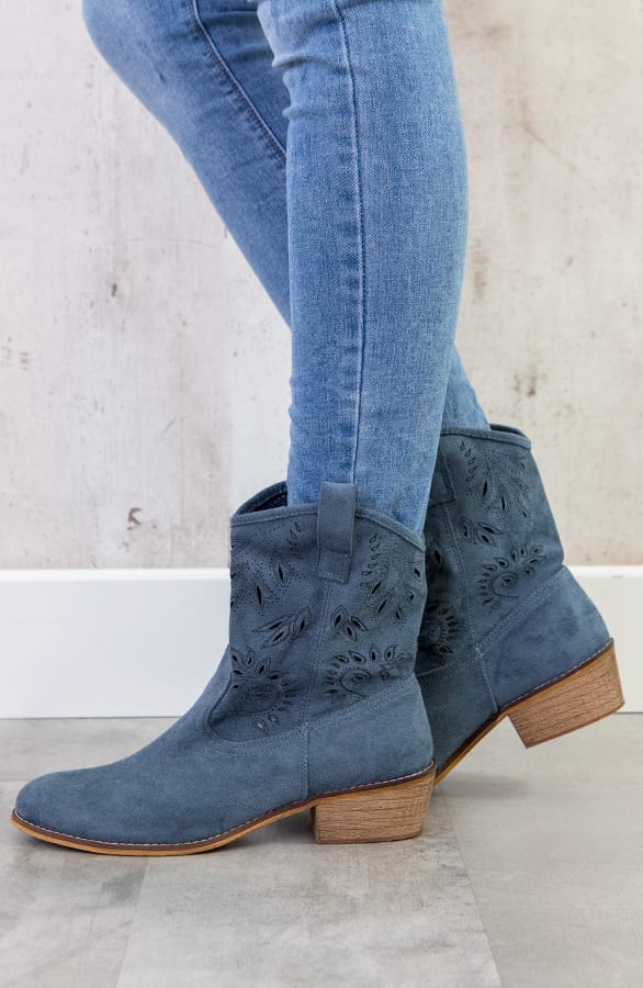 Cowboy Boots Jeansblauw – shoparchief, foto 3