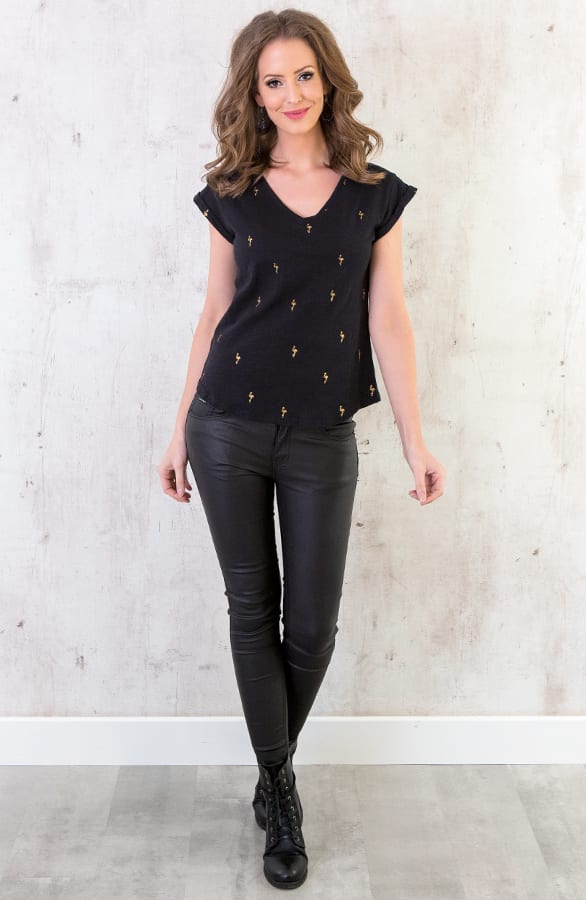 Flamingo Top V Zwart – shoparchief, foto 4