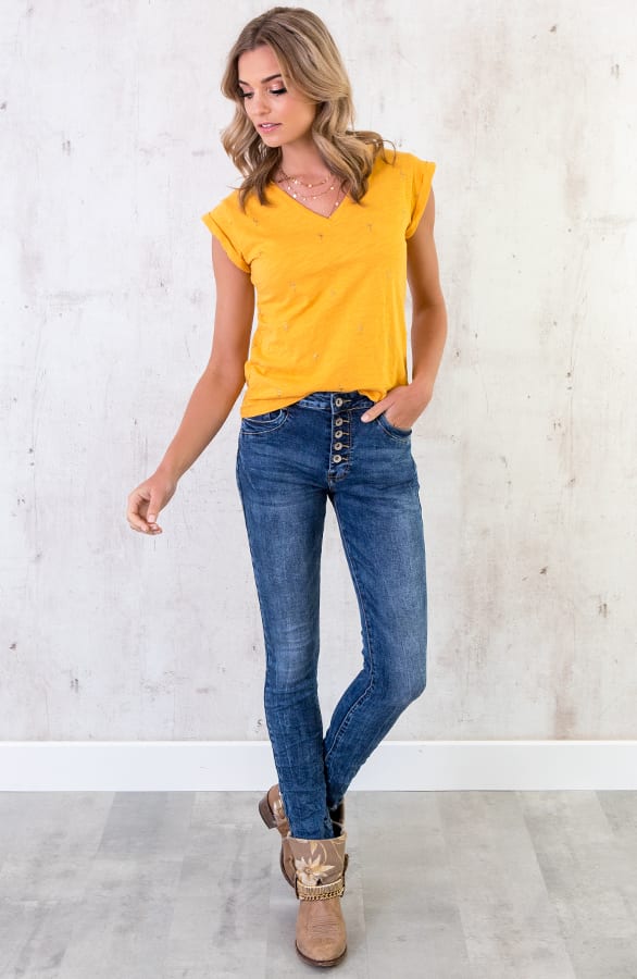 Flamingo Top V Okergeel – shoparchief, foto 3