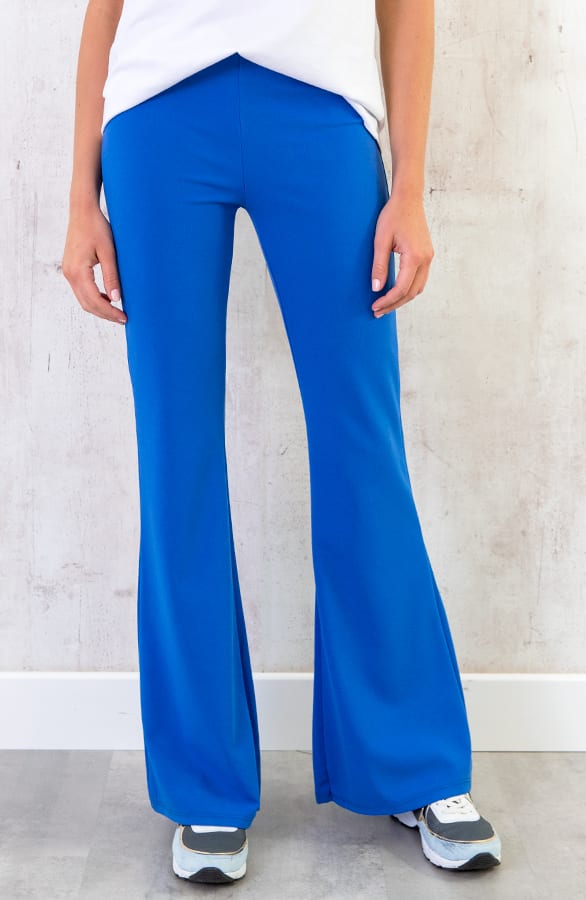 Flared Broek Dames Kobalt – shoparchief, foto 2