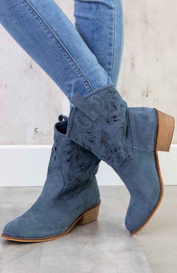 Cowboy Boots Jeansblauw – shoparchief, foto 2