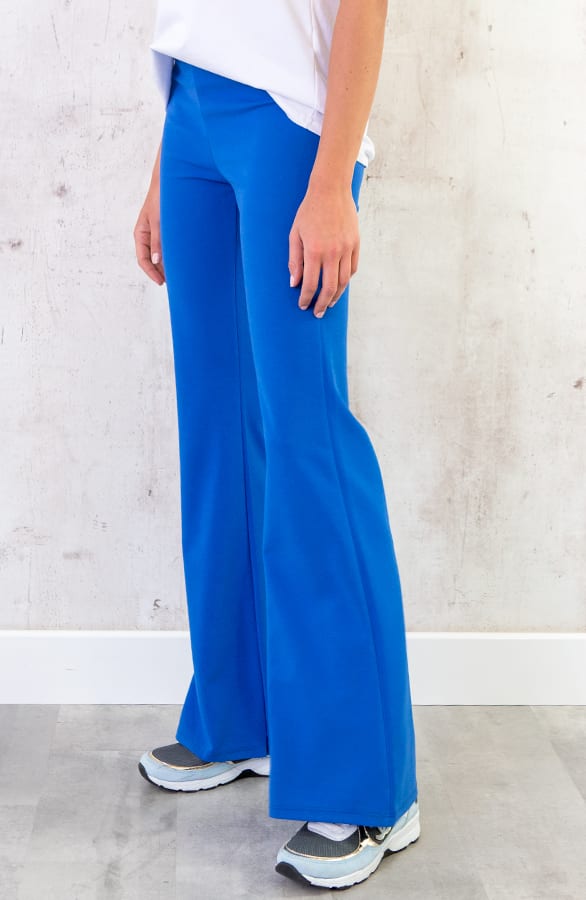 Flared Broek Dames Kobalt – shoparchief, foto 3