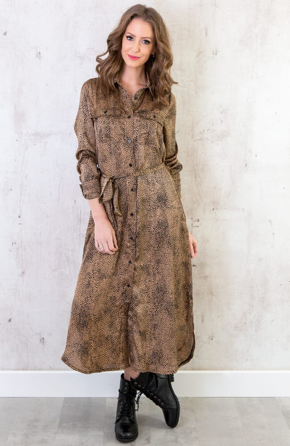 Satijnen Print Jurk – shoparchief, foto 2