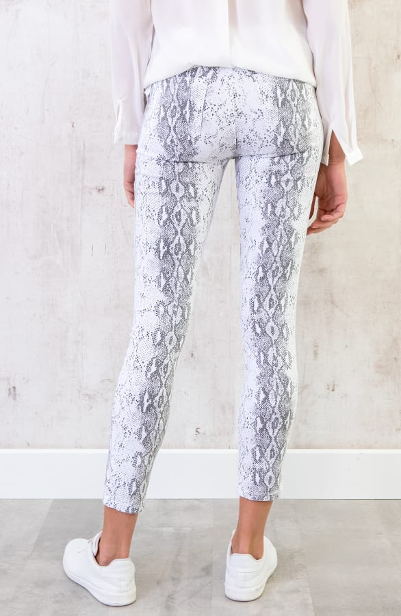 Schlangenprint Skinny Jeans Grau, Shoparchiv, Foto 4