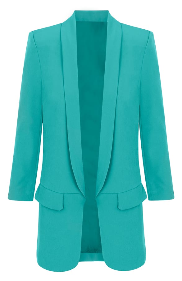 Boyfriend Blazer Turquoise – shoparchief, foto 1