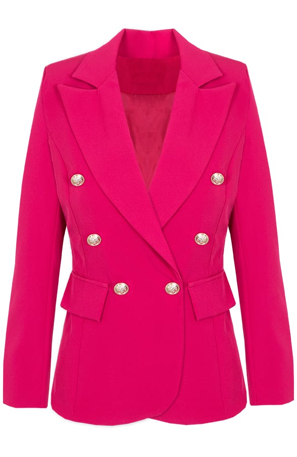 Knopen Blazer Fuchsia – shoparchief, foto 1