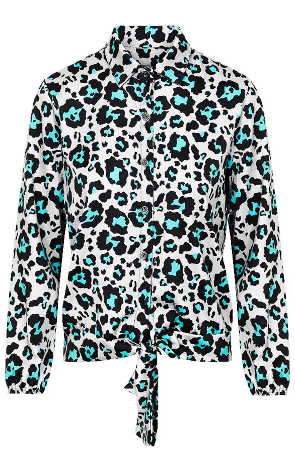 Panter Strik Blouse Beige – shoparchief, foto 1