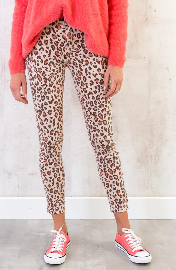 Skinny Jeans Leopard Beige – shoparchief, foto 2