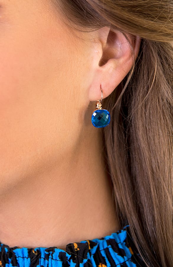 Crystal Blue Oorbellen – shoparchief, foto 3