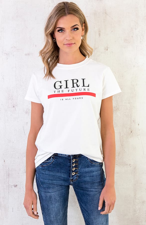 Girl Future Top Wit – shoparchief, foto 2