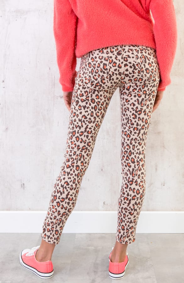Skinny Jeans Leopard Beige – shoparchief, foto 4