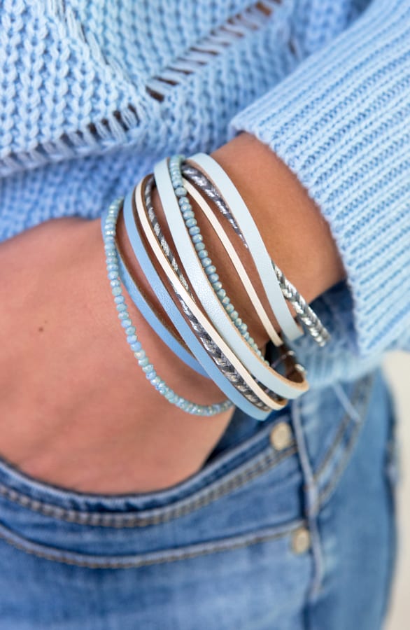 Wikkel Armband Babyblauw – shoparchief, foto 2