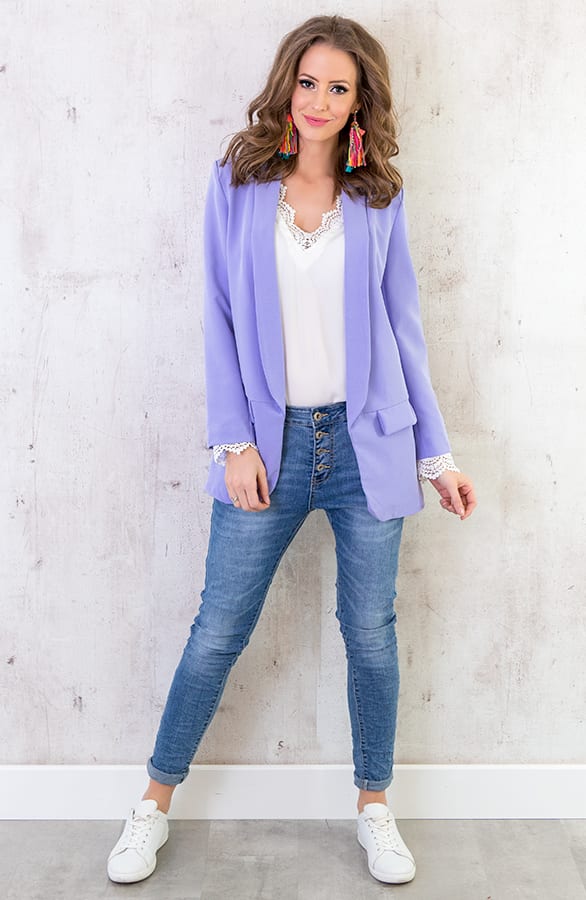 Boyfriend Blazer Lila – shoparchief, foto 7