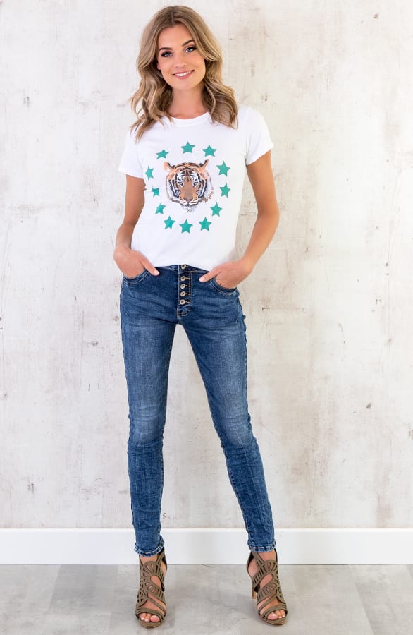 Tiger Star Top Groen – shoparchief, foto 3
