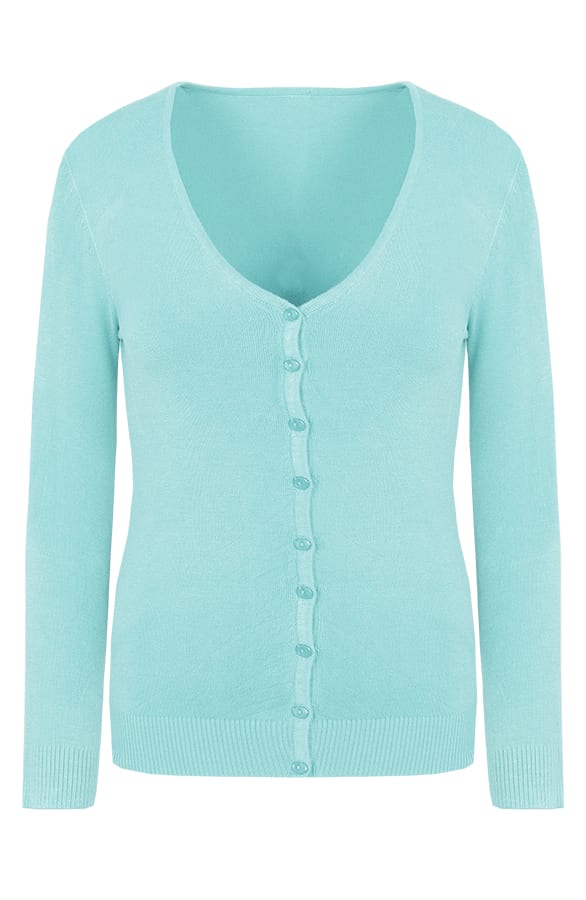 Basic Cardigan Mintgrün, Shoparchiv, Foto 1