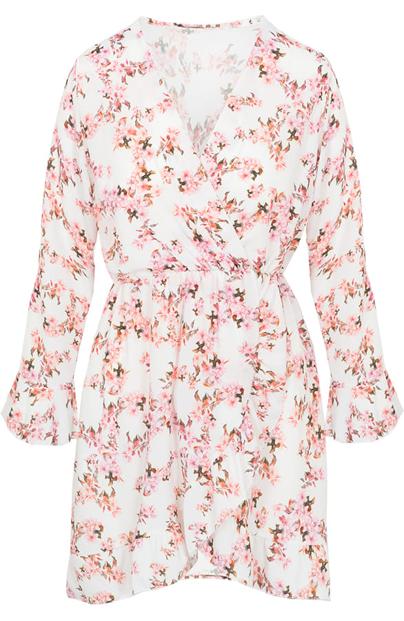 Bloemen Jurk Creme – shoparchief, foto 1