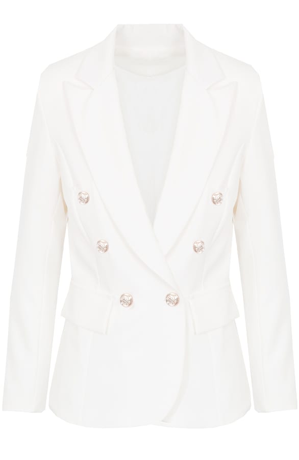 Knopen Blazer Creme – shoparchief, foto 1