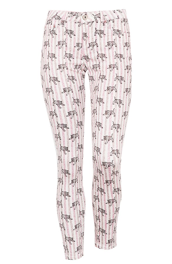 Leopard Striped Jeans Roze – shoparchief, foto 1