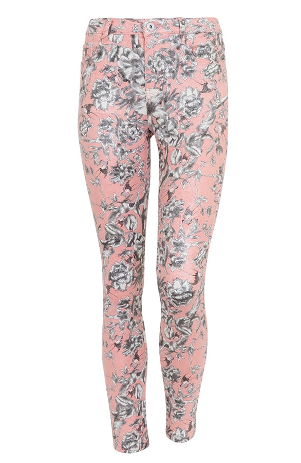 Skinny Jeans Blumen, Shoparchiv, Foto 1
