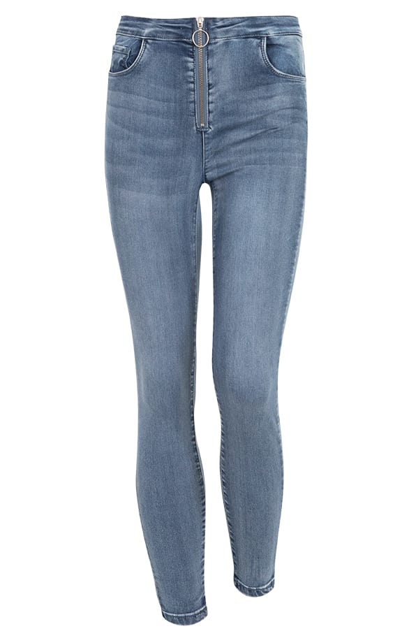 Skinny Jeans Rits Lichtblauw – shoparchief, foto 1