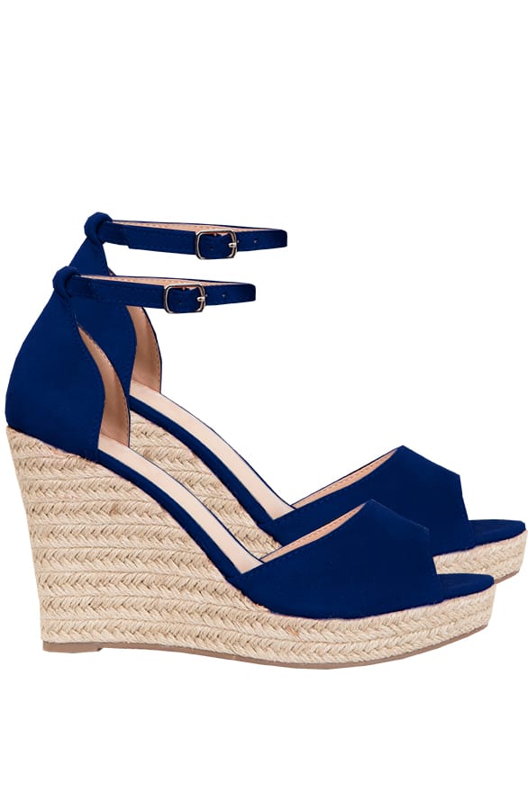 Sleehakken Suede Marineblauw – shoparchief, foto 1