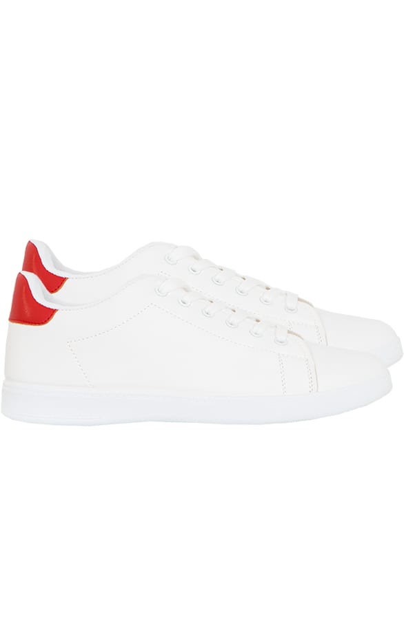 Sneakers Wit Rood – shoparchief, foto 1