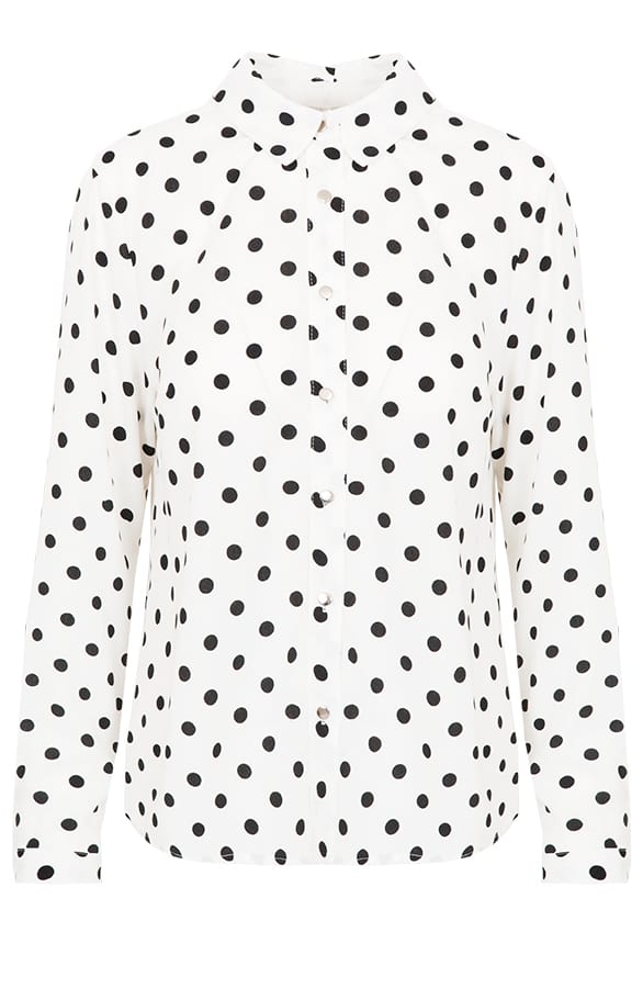 Stippen Blouse Wit – shoparchief, foto 1