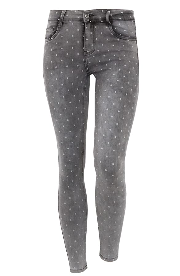 Punkte Skinny Jeans Grau, Shoparchiv, Foto 1