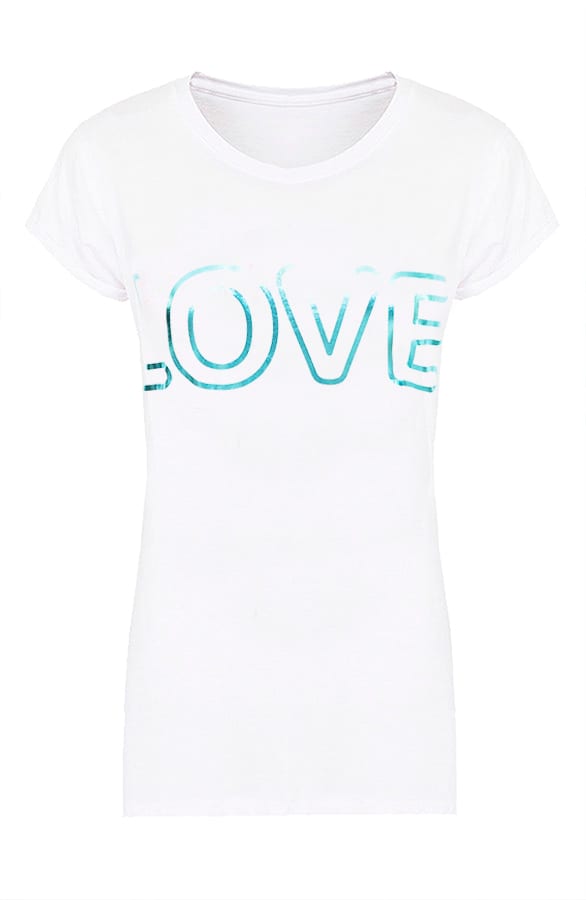 Top Love Metallic Turquoise – shoparchief, foto 1