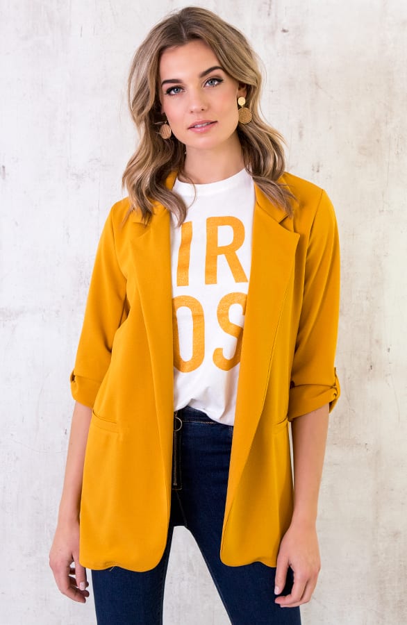 Blazer Dames Okergeel – shoparchief, foto 2