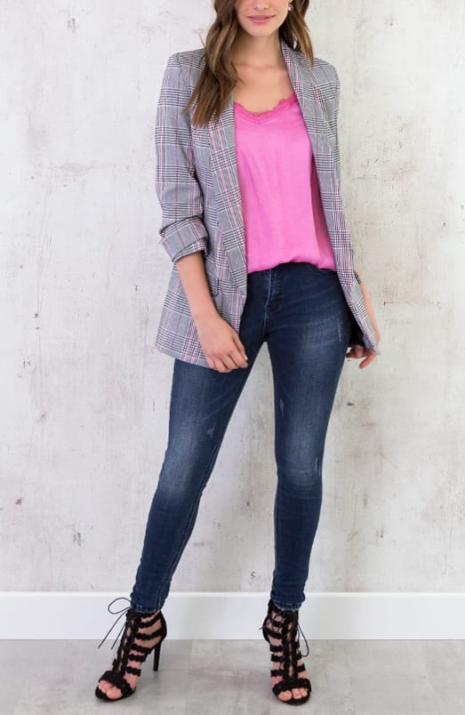 Romance Lace Top Fuchsia – shoparchief, foto 3