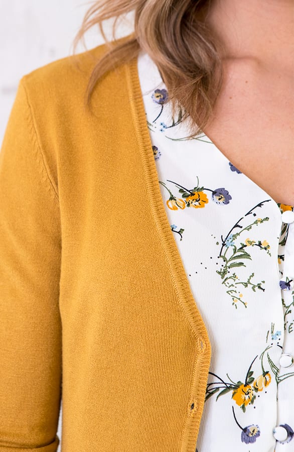 Basic Vest Okergeel – shoparchief, foto 5