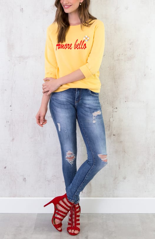 Amour Bella Trui Geel – shoparchief, foto 4