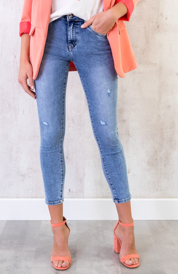 Skinny Jeans Damaged – shoparchief, foto 2