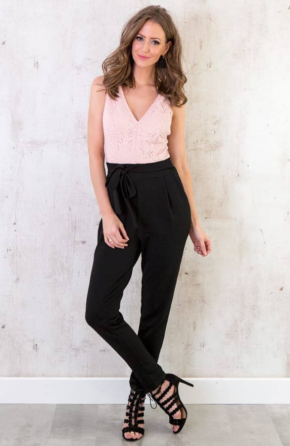 Jumpsuit Kant Zwart Roze – shoparchief, foto 6