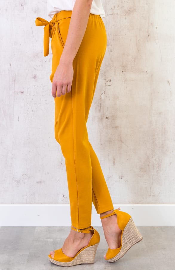 Sleehakken Suede Okergeel – shoparchief, foto 5
