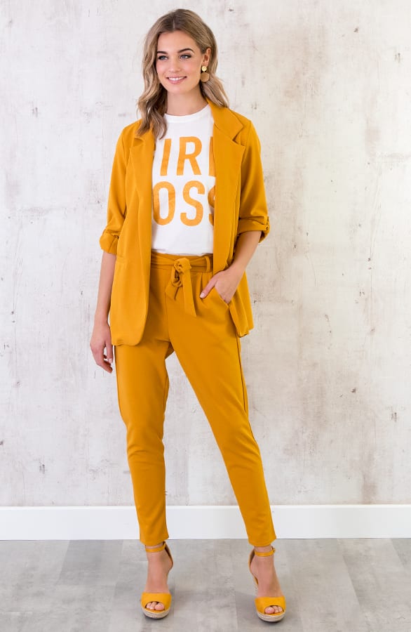 Blazer Dames Okergeel – shoparchief, foto 3