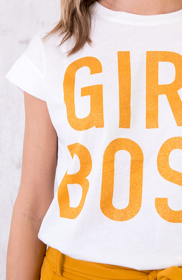 Top Girl Boss Okergeel – shoparchief, foto 4