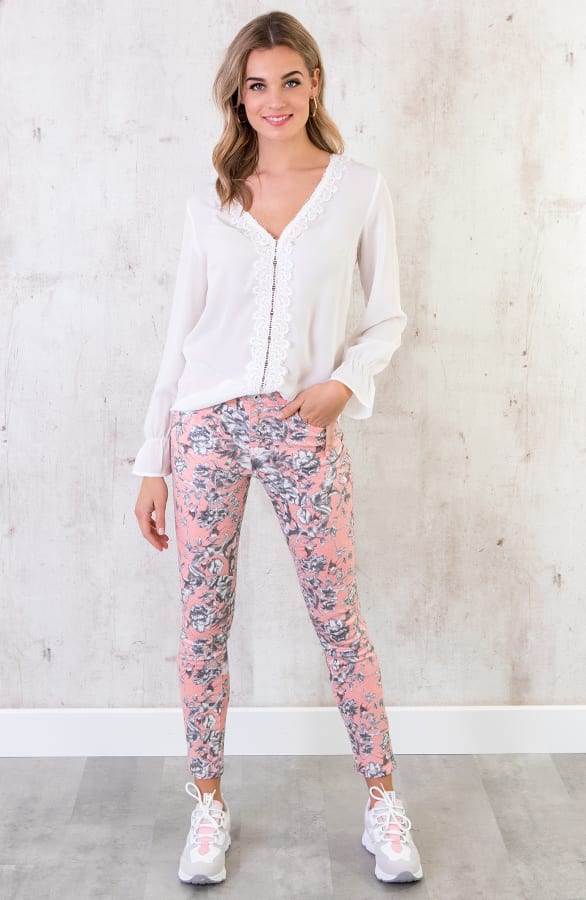 Blouse Kant Wit – shoparchief, foto 4