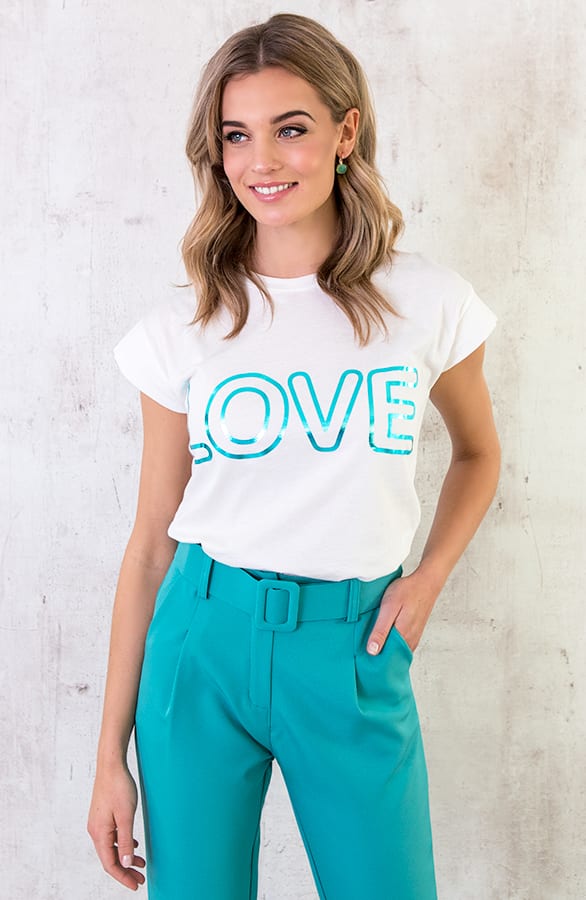 Top Love Metallic Turquoise – shoparchief, foto 2