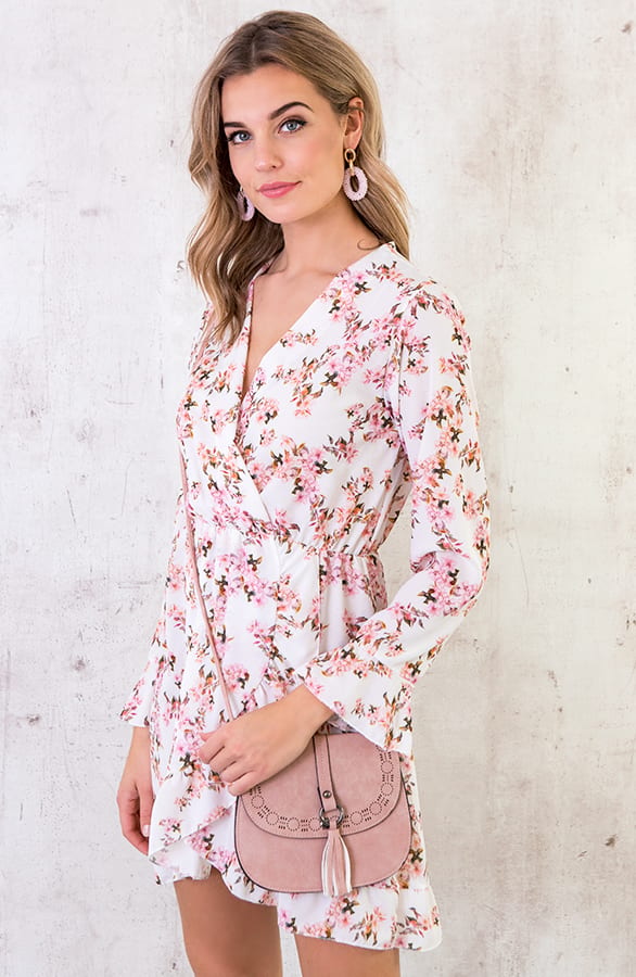 Bloemen Jurk Creme – shoparchief, foto 6
