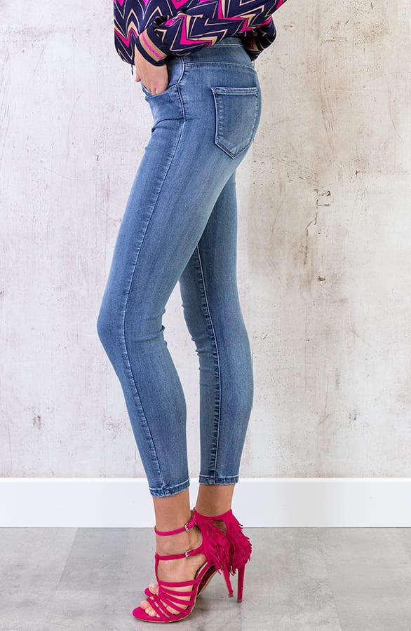 Skinny Jeans Rits Lichtblauw – shoparchief, foto 3