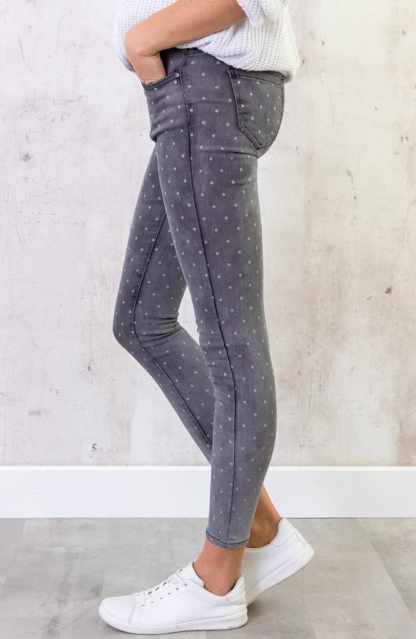 Punkte Skinny Jeans Grau, Shoparchiv, Foto 3