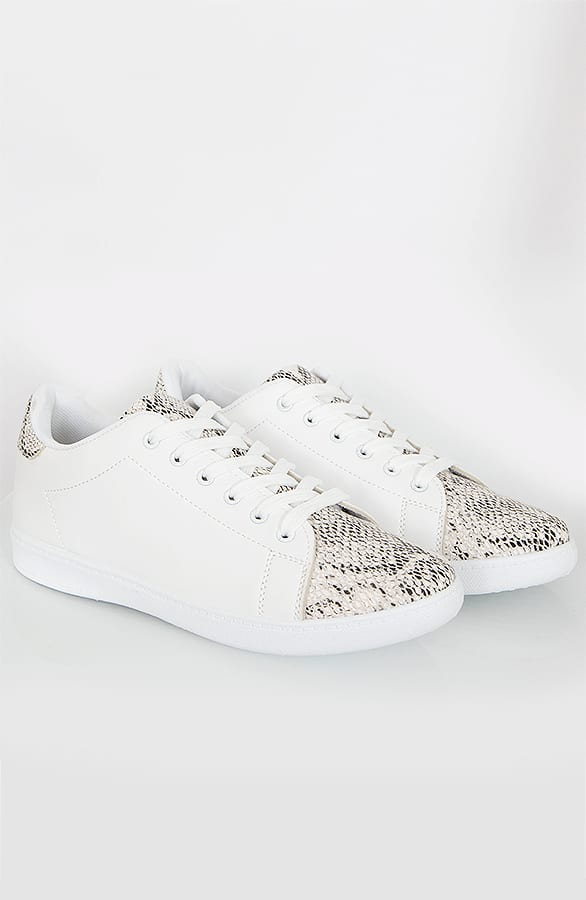 Sneakers Slangenprint Wit – shoparchief, foto 6