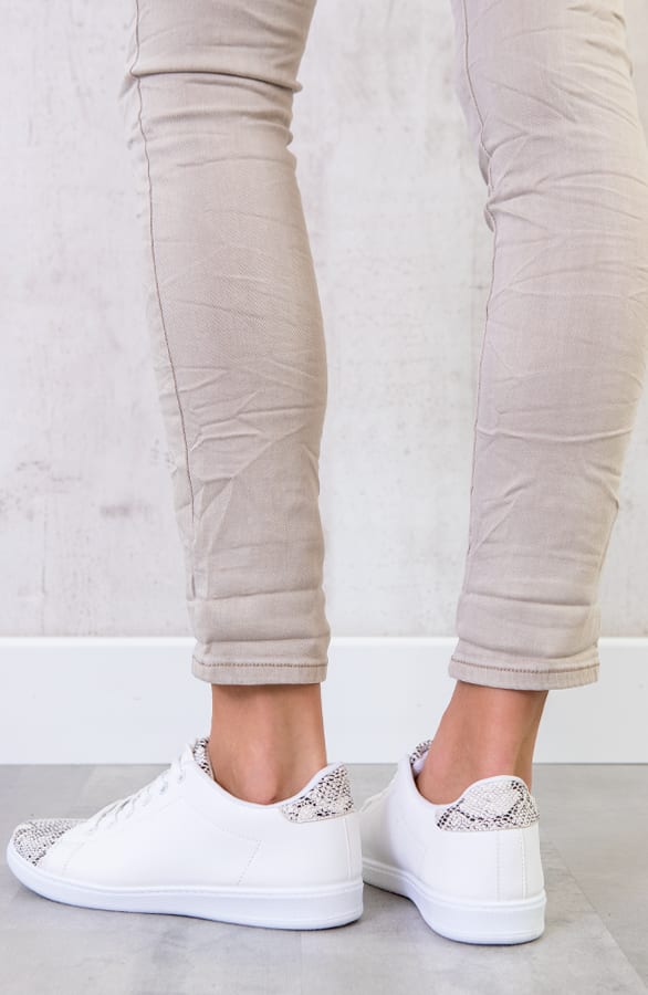 Sneakers Slangenprint Wit – shoparchief, foto 4