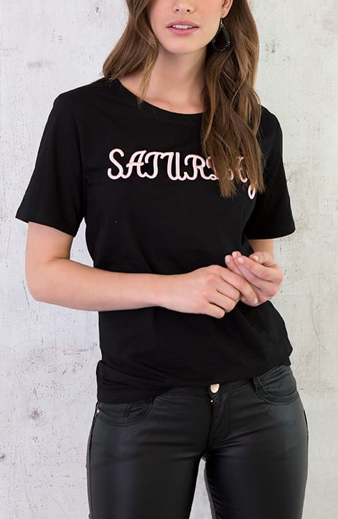 Saturday Top Zwart – shoparchief, foto 4