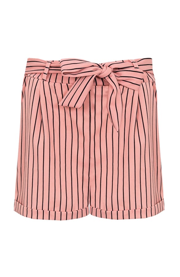 Basic Strik Shorts Gestreept – shoparchief, foto 1