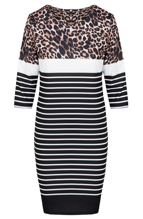 Gestreifte Tunika Mit Panterprint, Shoparchiv, Foto 1