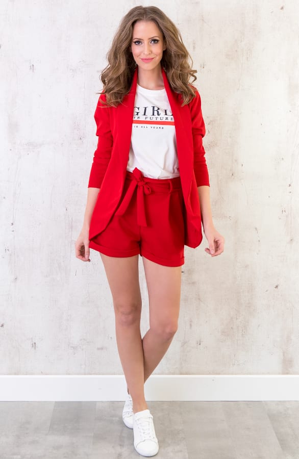 Basic Strik Shorts Rood – shoparchief, foto 7