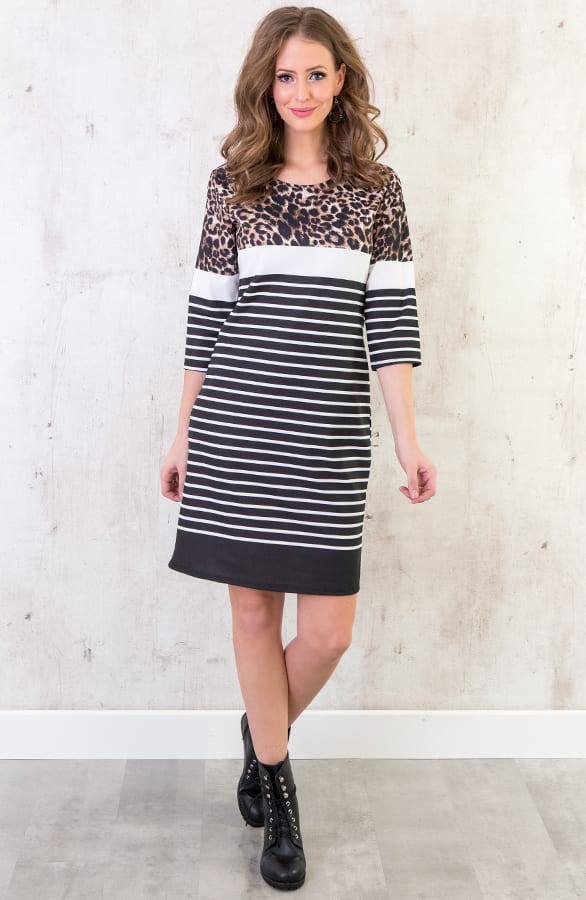 Gestreifte Tunika Mit Panterprint, Shoparchiv, Foto 3